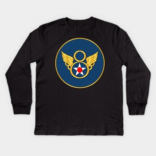 AAC - 8th Air Force - WWII wo Txt Kids Long Sleeve T-Shirt